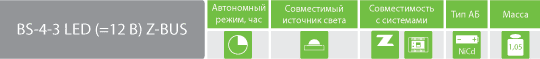 BS-4-3 LED (=12B) Z-BUS BS-4-3 LED (=12B) Z-BUS