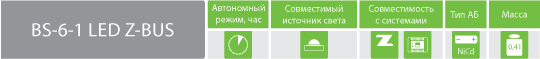 BS-6-1 LED Z-BUS BS-6-1 LED Z-BUS